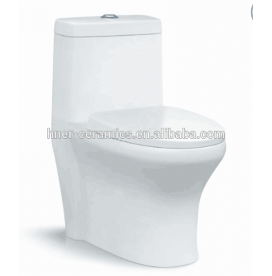 Z029 ceramic siphon one piece toilet wc, S-trap , dual flush toielt