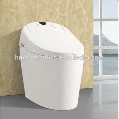 Electronic intelligent toilet with special design,Antique Siphonic bathroom sanitary ware intelligent toilet